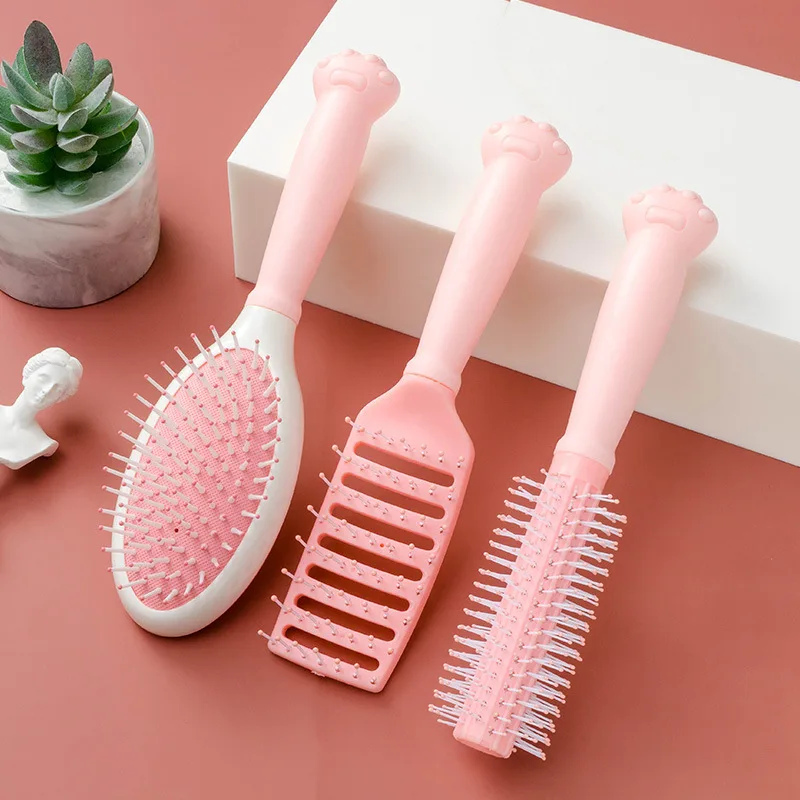 Air Cushion Comb Cat Claw Handle Pink Cute Round Roller Comb Styling Curly Hair Comb Airbag Massage Comb Salon Hairdressing Tool
Air Cushion Comb Cat Claw Handle Pink Cute Round Roller Comb Styling Curly Hair Comb Airbag Massage Comb Salon Hairdressing Tool