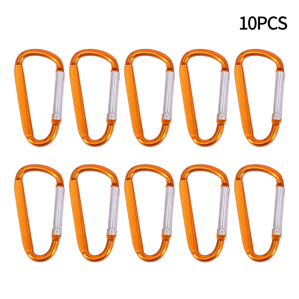 10pcs No. 6 D-Type Flattened Aluminum Alloy Carabiner Color Random Camping Hunting For Hanging Keys Backpacks Kettles Pens Toys
10pcs No. 6 D-Type Flattened Aluminum Alloy Carabiner Color Random Camping Hunting For Hanging Keys Backpacks Kettles Pens Toys