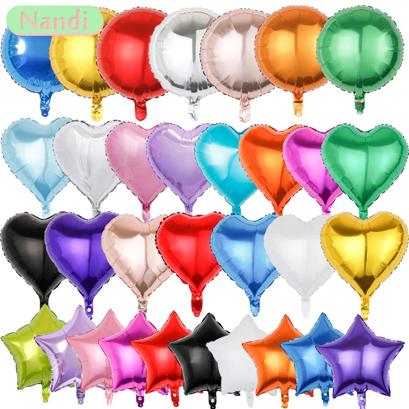 18 Inch Heart Shape Round Foil Balloons Helium Balloons Wedding Birthday Christmas Party Decoration Supplies Kids Toys Gifts
18 Inch Heart Shape Round Foil Balloons Helium Balloons Wedding Birthday Christmas Party Decoration Supplies Kids Toys Gifts