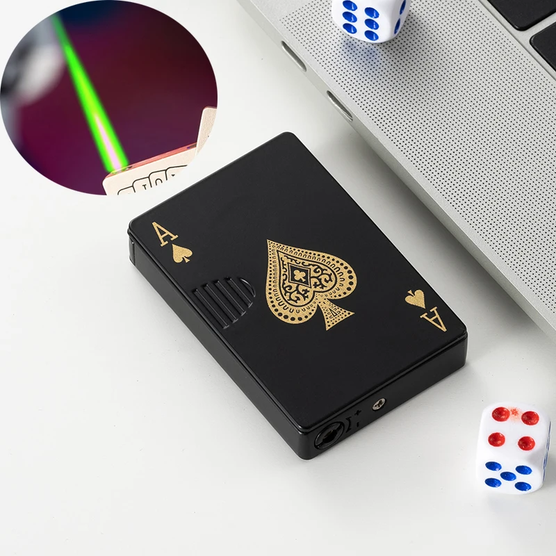 VIP Creative Jet Torch Green Flame Poker Lighter Metal Windproof Playing Card Lighter Funny Toy Smoking Accessories Gift for Men 
VIP Creative Jet Torch Green Flame Poker Lighter Metal Windproof Playing Card Lighter Funny Toy Smoking Accessories Gift for Men