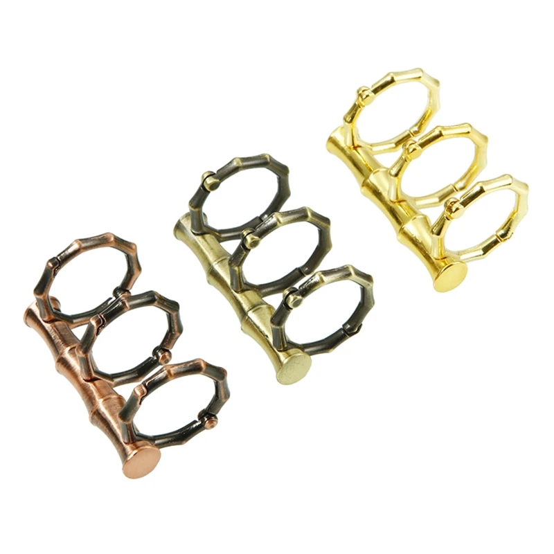 E9LB Retro Metal Book Rings Snap Split Hinged 3 Ring Scrapbook Clips for Notebook
E9LB Retro Metal Book Rings Snap Split Hinged 3 Ring Scrapbook Clips for Notebook