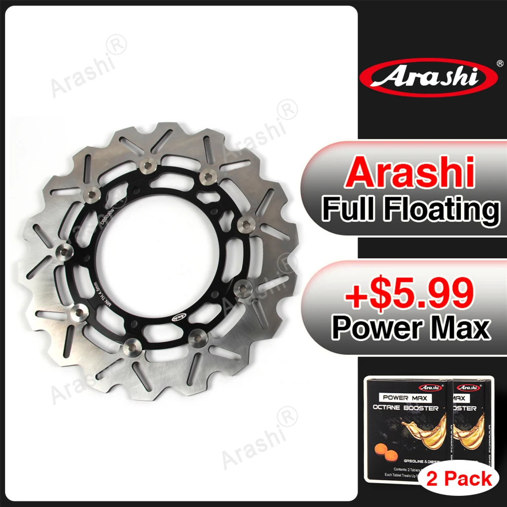 

Arashi 1PCS CNC Floating Front Brake Disk Disc Rotors For YAMAHA YZF-R6 YZFR6/MT-03 600/ MT-09 MT09-ABS MT09 SP ABS MT 09 TRACER