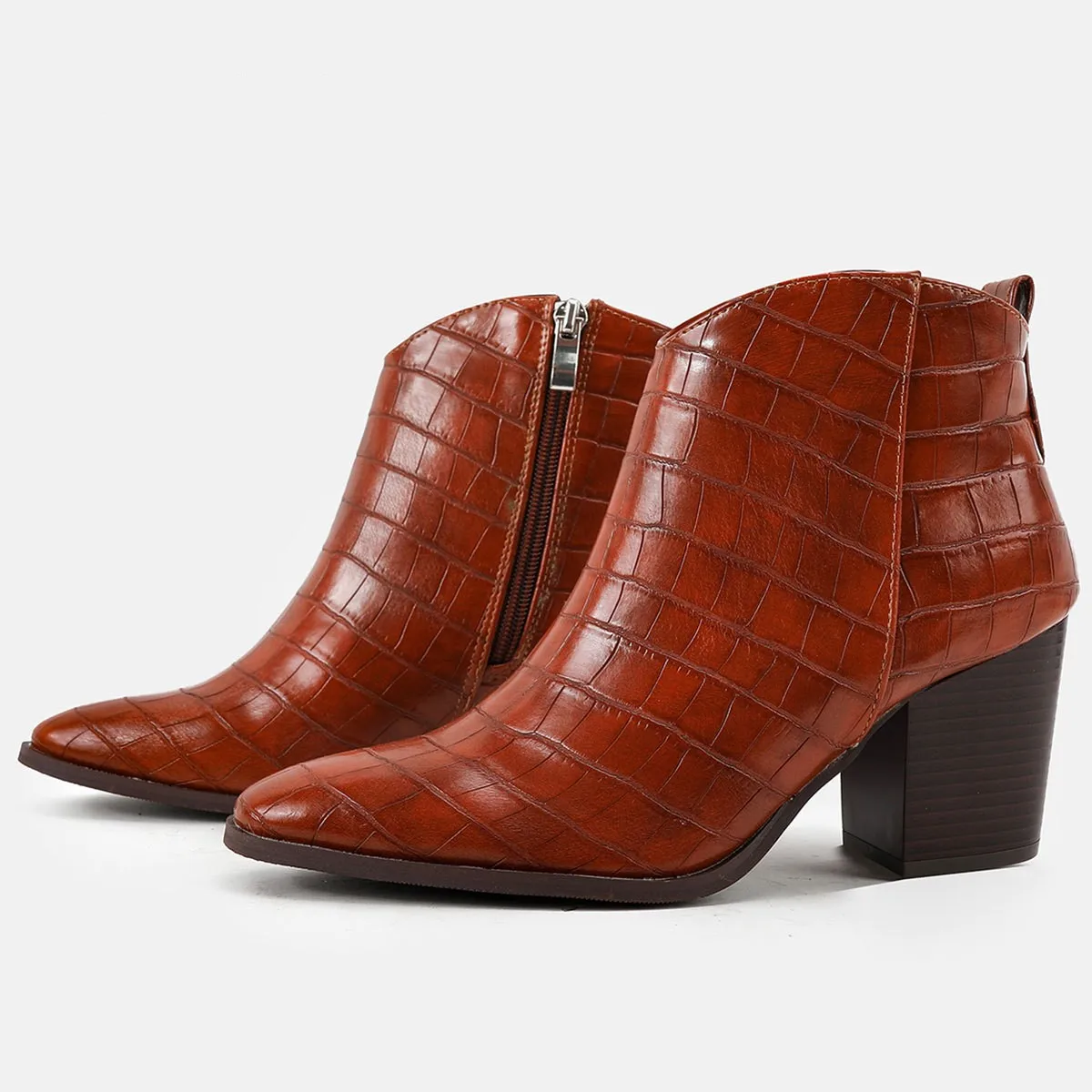 Hot Sale New 2023 Spring Fall Pointed Toe Soft Leather Shoes Office Ladies Block High Heels Short Ankle Boots for Work Street
Hot Sale New 2023 Spring Fall Pointed Toe Soft Leather Shoes Office Ladies Block High Heels Short Ankle Boots for Work Street