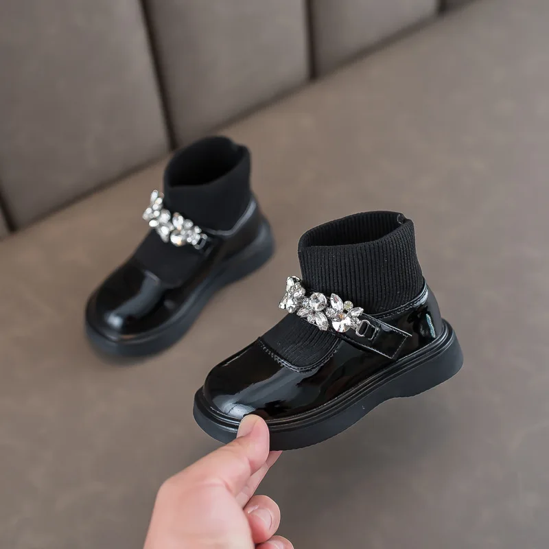 Kids Autumn Winter Baby Girls Short Boots Rhinestone Princess Soft Knit Socks Boots Knitted Sock Boots Toddler Girl Combat Boots
Kids Autumn Winter Baby Girls Short Boots Rhinestone Princess Soft Knit Socks Boots Knitted Sock Boots Toddler Girl Combat Boots