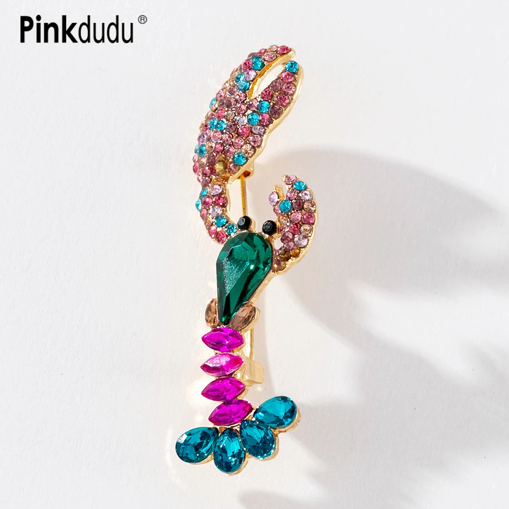 Pinkdudu Multicolor Rhinestone Lobster Brooch for Women Unisex Fashion Personality Animal Party Unusual Brooch Pins Gifts PD909
Pinkdudu Multicolor Rhinestone Lobster Brooch for Women Unisex Fashion Personality Animal Party Unusual Brooch Pins Gifts PD909