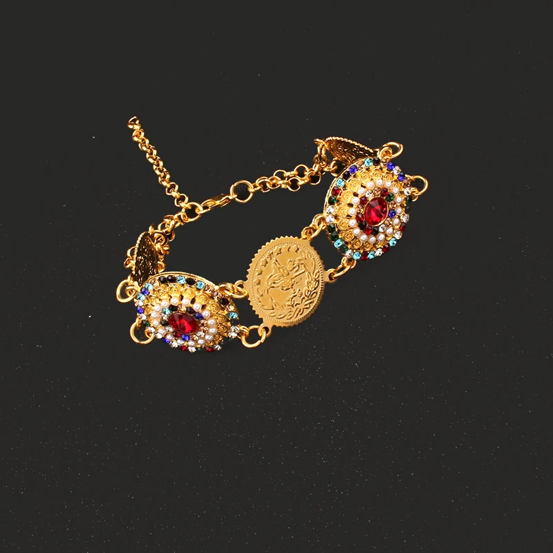 

Turkish Coin Bracelet Arabic Cuff Bracelet Bridal Party Favor Women Fashion Accessories Jewelry Bracelets for Women Luxury