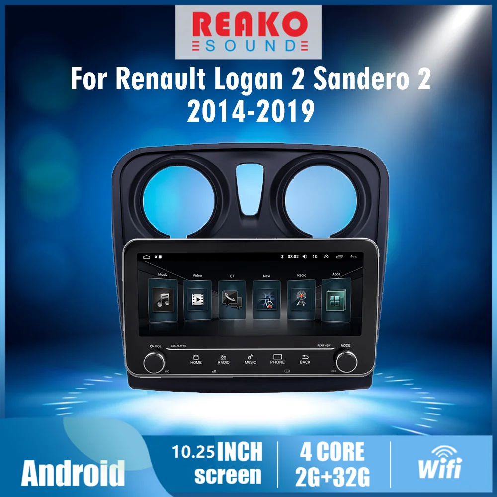 For Renault Logan 2 Sandero 2 2014-2019 2din 10.25 Android Car Multimedia Video Player Audio FM BT GPS Navigation Head Unit
For Renault Logan 2 Sandero 2 2014-2019 2din 10.25 Android Car Multimedia Video Player Audio FM BT GPS Navigation Head Unit
