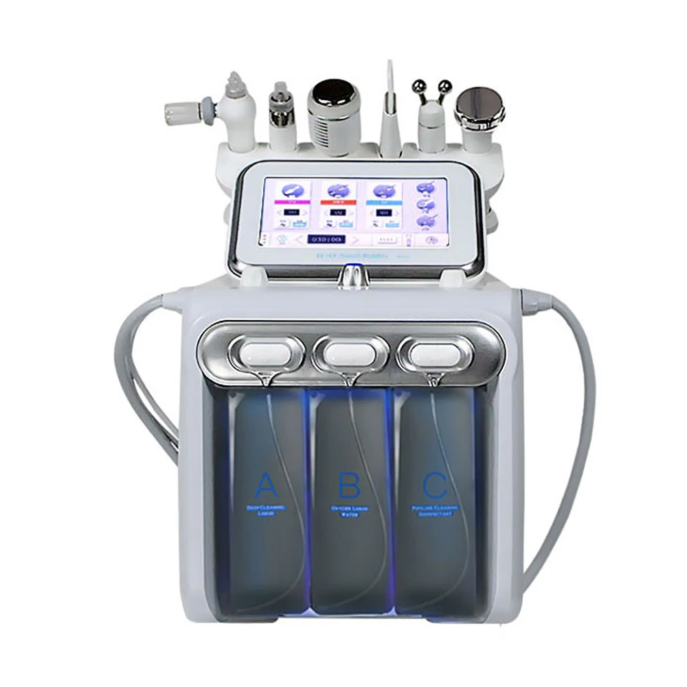 

6 in1 H2-O2 Hydra Dermabrasion Bio-lifting Spa Facial Hydro Facial Microdermabrasion Water Dermabrasion Beauty Machine For Salon