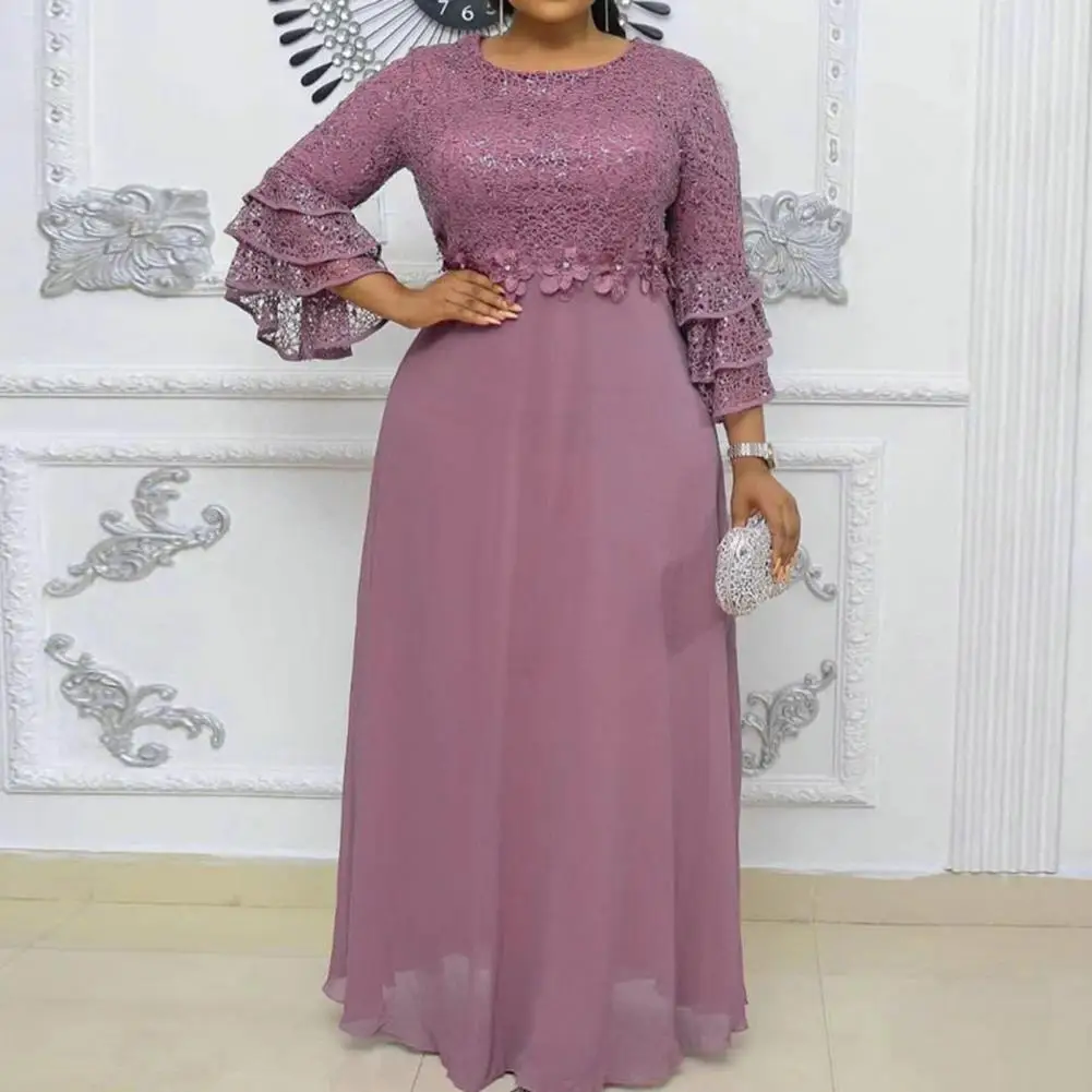 2022 New in Dress Women Evening Dress A-Line Embroidery Lace Chiffon Flowy Hem Patchwork Long Dress Wedding Clothing L-3XL
2022 New in Dress Women Evening Dress A-Line Embroidery Lace Chiffon Flowy Hem Patchwork Long Dress Wedding Clothing L-3XL