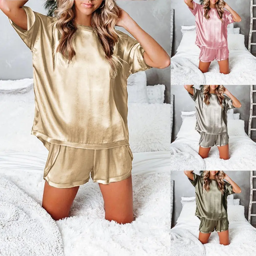 Pajama Set O Neck Smooth Nightwear Nightwear Set Women O Neck Sleepwear for Honeymoon
Pajama Set O Neck Smooth Nightwear Nightwear Set Women O Neck Sleepwear for Honeymoon