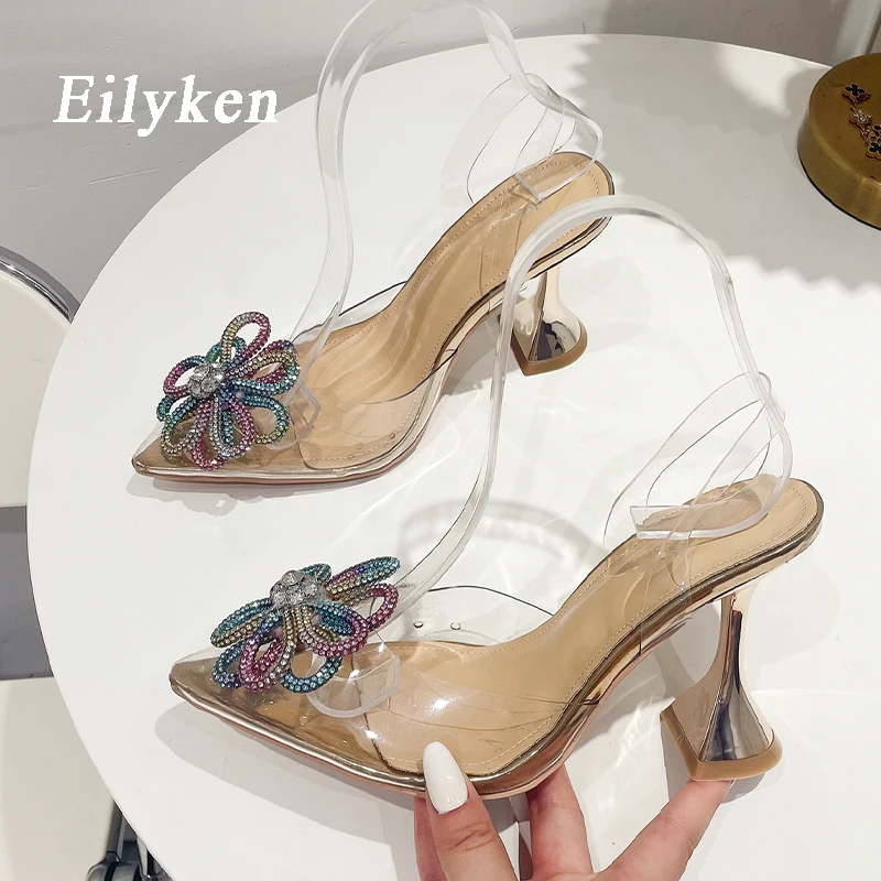 Eilyken/женские туфли-лодочки серебристого цвета и цвета шампанского пикантные прозрачные туфли на высоком каблуке, украшенные кристаллами, с ... 
Eilyken/женские туфли-лодочки серебристого цвета и цвета шампанского пикантные прозрачные туфли на высоком каблуке, украшенные кристаллами, с ...