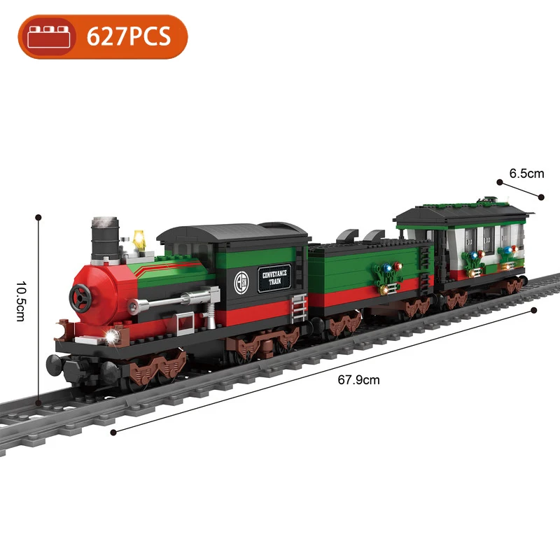 DIY MOC City Series Christmas Train Tracks Building Blocks Railroad Conveyance Model Bricks Toys Brinquedos for Children Gifts
DIY MOC City Series Christmas Train Tracks Building Blocks Railroad Conveyance Model Bricks Toys Brinquedos for Children Gifts