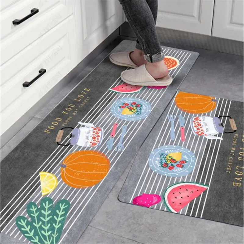 Long strip carpet kitchen floor mat printing cute water-absorbing and oil-proof cartoon home decoration kitchen carpet
Long strip carpet kitchen floor mat printing cute water-absorbing and oil-proof cartoon home decoration kitchen carpet