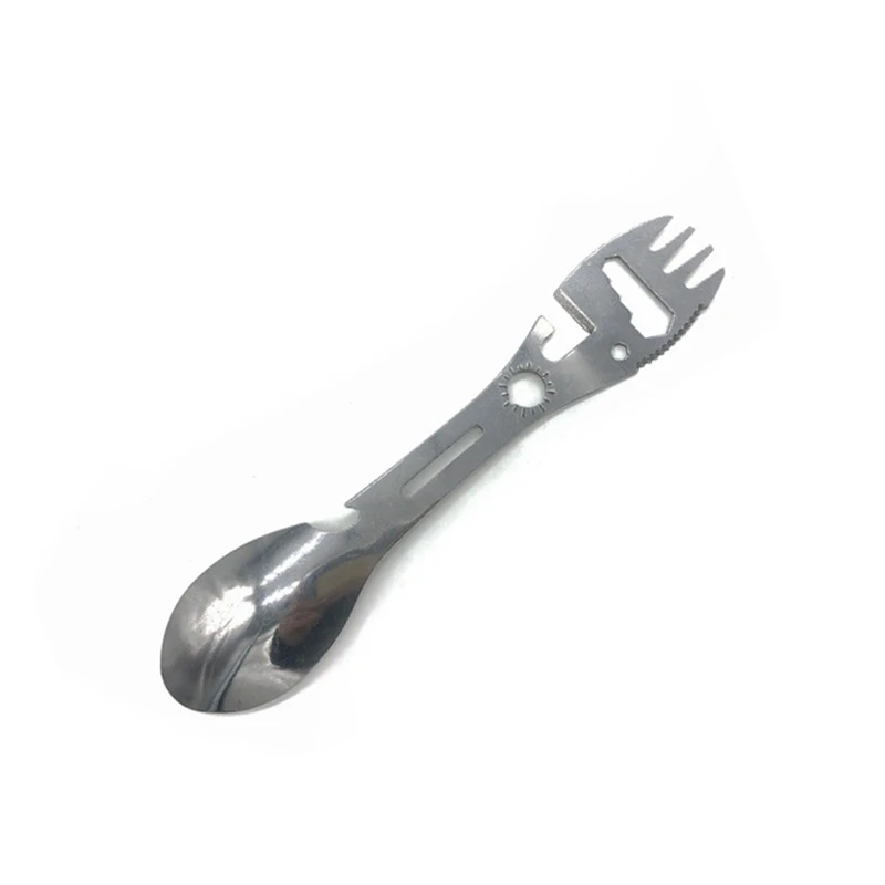 Portable Camping Hiking Survival EDC Tools Fork Knives Spoon Bottle/Can Opener Outdoor Tableware 10 in 1 Stainless Steel
Portable Camping Hiking Survival EDC Tools Fork Knives Spoon Bottle/Can Opener Outdoor Tableware 10 in 1 Stainless Steel