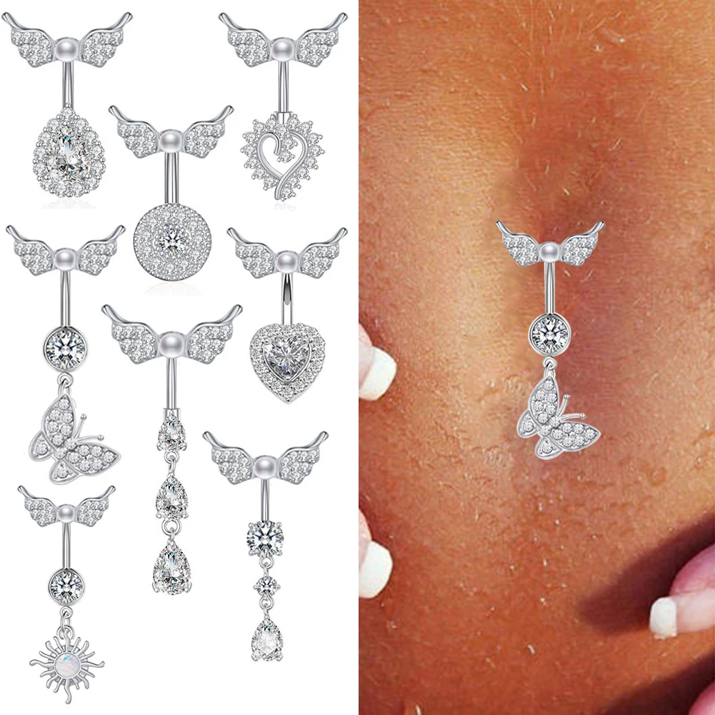 1pcs 14G Stainless Steel Butterfly Wing Navel Belly Button Rings Women Fashion Belly Button Ring Piercing Body Piercings Jewelry
1pcs 14G Stainless Steel Butterfly Wing Navel Belly Button Rings Women Fashion Belly Button Ring Piercing Body Piercings Jewelry