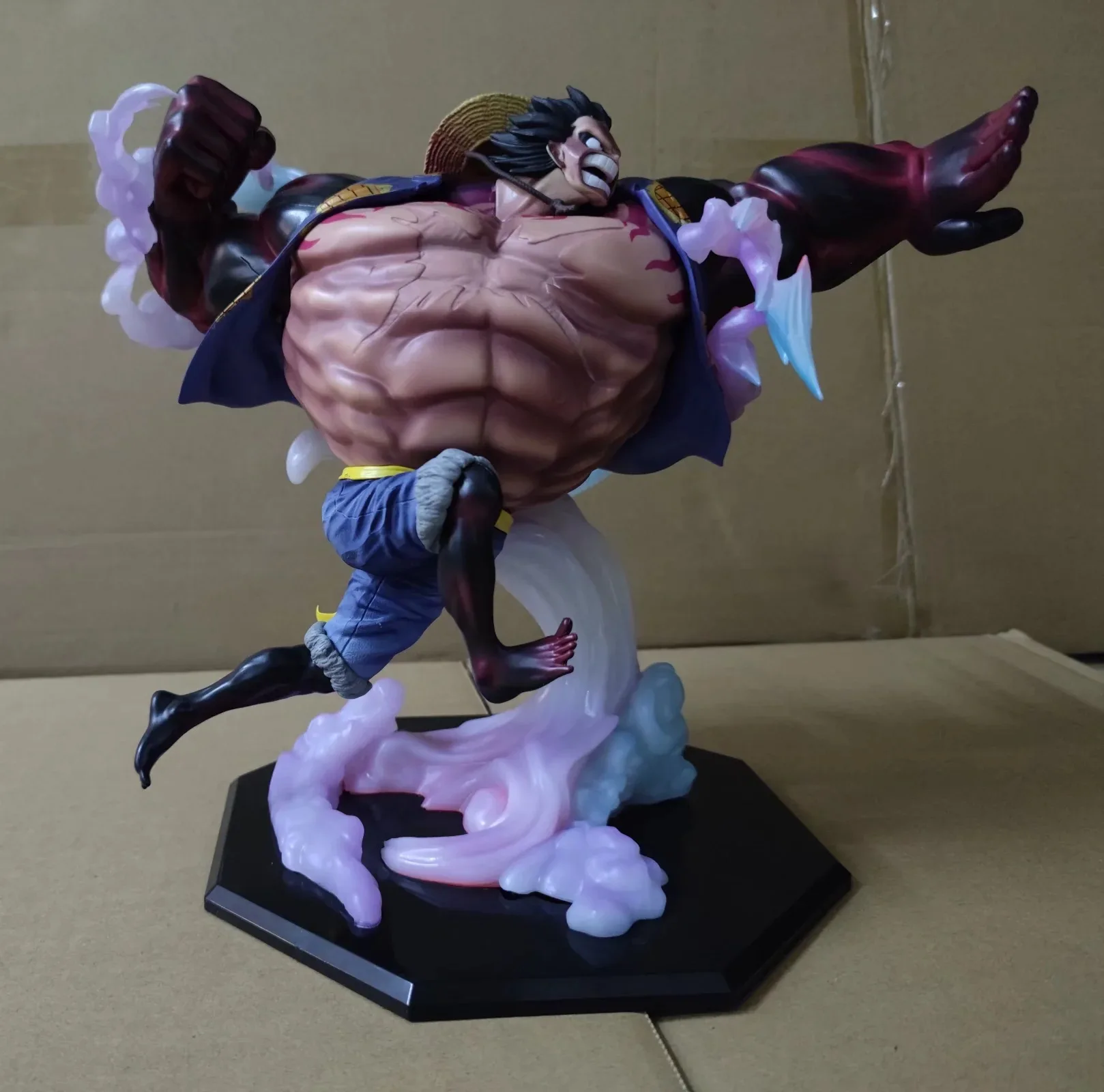 

Anime One Piece The Bound Man Luffy GEAR Fourth Battle Ver. GK PVC Action Figure Statue Collection Model Kids Toys Doll Gifts