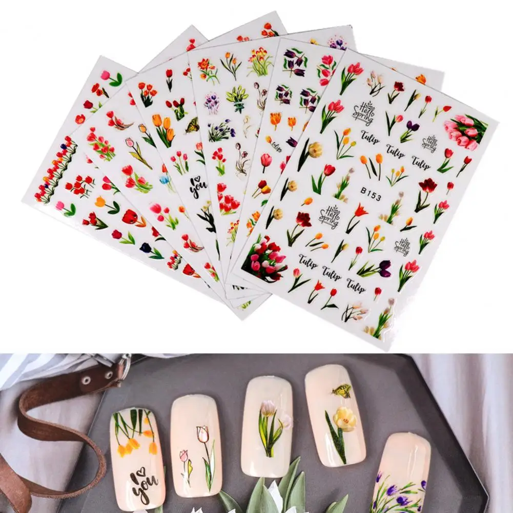 1 Set Nail Sticker Exquisite Pattern Waterproof Resin Tulip Print Fingernail Sticker DIY Nail Art Gadget Nail Supplies
1 Set Nail Sticker Exquisite Pattern Waterproof Resin Tulip Print Fingernail Sticker DIY Nail Art Gadget Nail Supplies