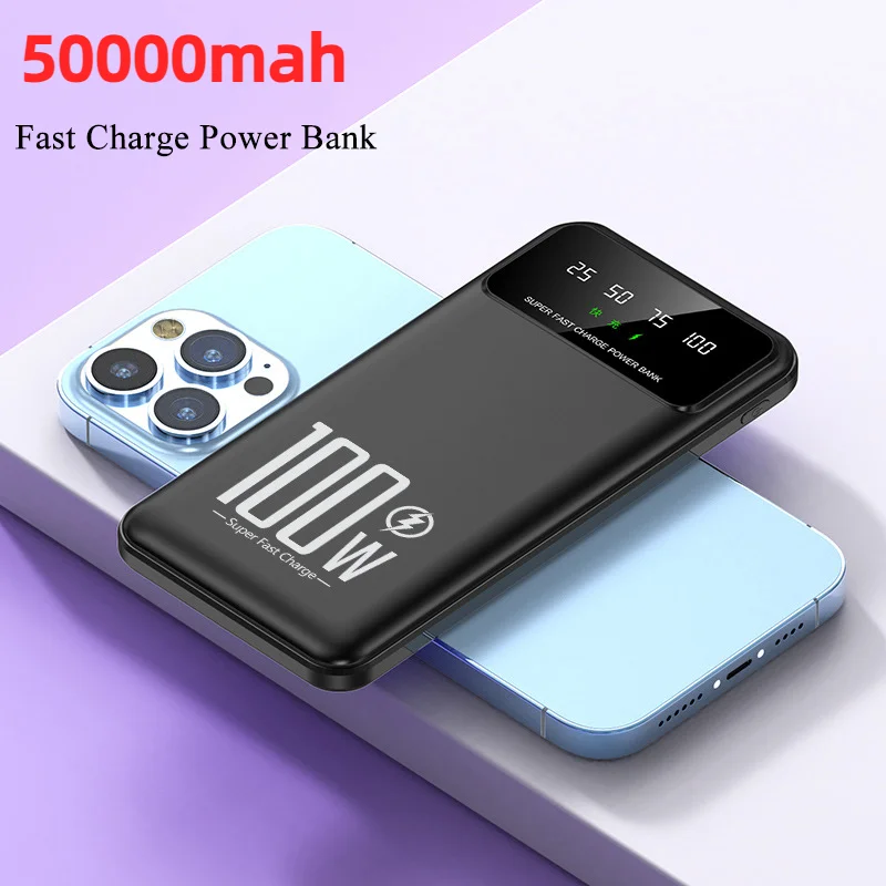 Внешний аккумулятор 100 Вт, 50000 мАч, для iPhone, Xiaomi, Huawei, Samsung 
Внешний аккумулятор 100 Вт, 50000 мАч, для iPhone, Xiaomi, Huawei, Samsung