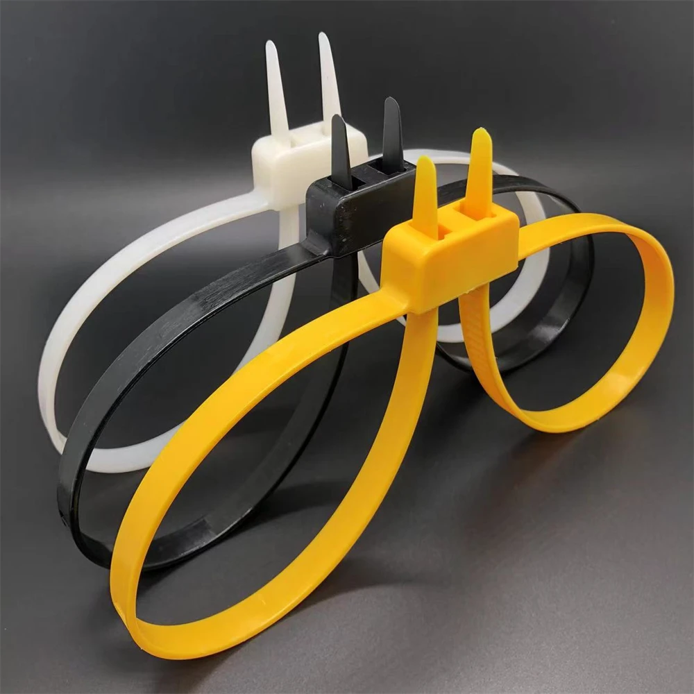 12mmx700mm Plastic Police Handcuffs Double Flex Cuff Disposable Handcuffs Zip tTie Self-Locking Plastic Nylon Cable Ties
12mmx700mm Plastic Police Handcuffs Double Flex Cuff Disposable Handcuffs Zip tTie Self-Locking Plastic Nylon Cable Ties