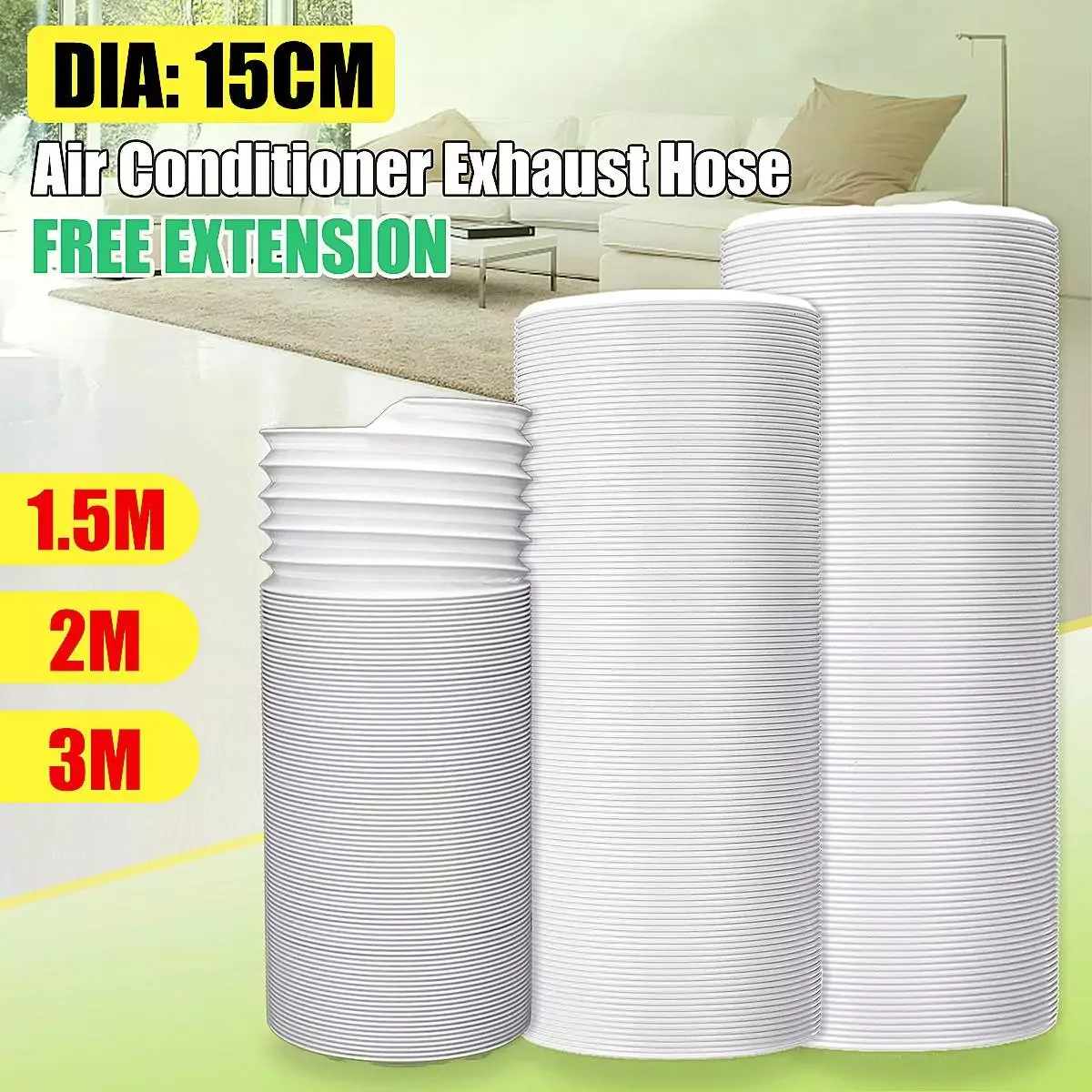 Diameter Exhaust Hose Free extension Universal Exhaust Hose Tube Vent Hose For Portable Air Conditioners Accessories Parts
Diameter Exhaust Hose Free extension Universal Exhaust Hose Tube Vent Hose For Portable Air Conditioners Accessories Parts