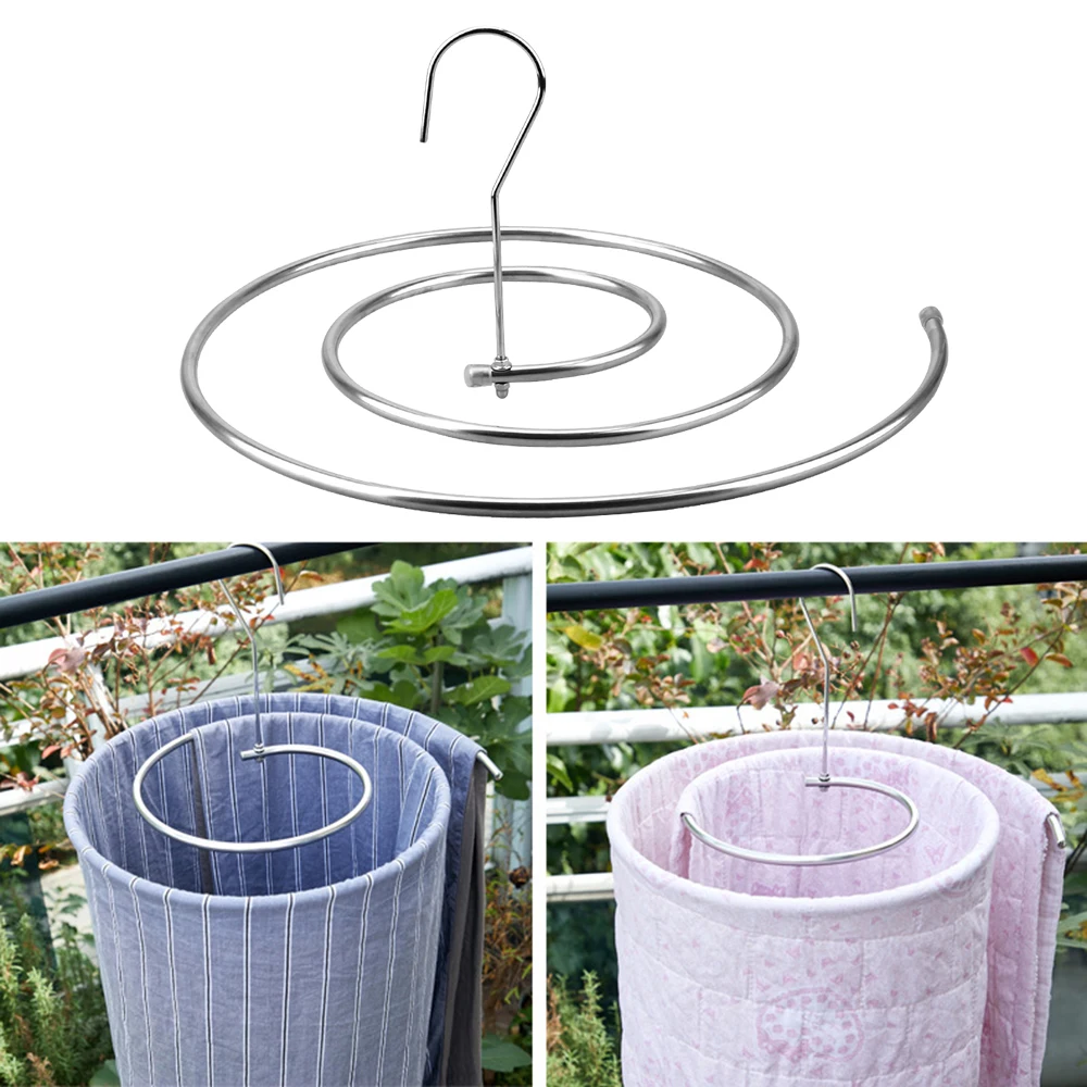 Round Spiral Quilt Sheets Hanger Stainless Steel Rotating Drying Rack Save Space Blanket Hanger Outdoor Home Balcony Hanger
Round Spiral Quilt Sheets Hanger Stainless Steel Rotating Drying Rack Save Space Blanket Hanger Outdoor Home Balcony Hanger