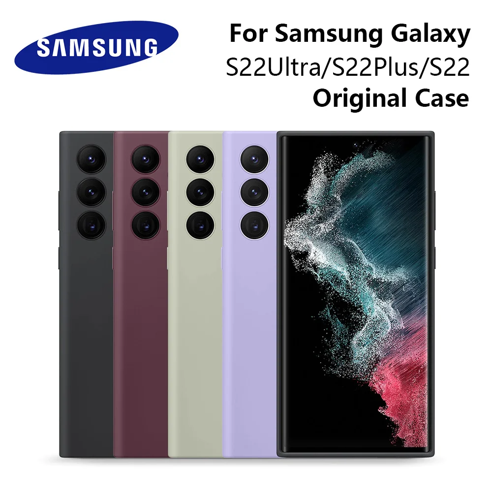 Original Samsung Galaxy S22 Ultra S22 Plus S22 Case High Quality Silicone Cover Samsung Galaxy S22 + Protector Shell & Box
Original Samsung Galaxy S22 Ultra S22 Plus S22 Case High Quality Silicone Cover Samsung Galaxy S22 + Protector Shell & Box
