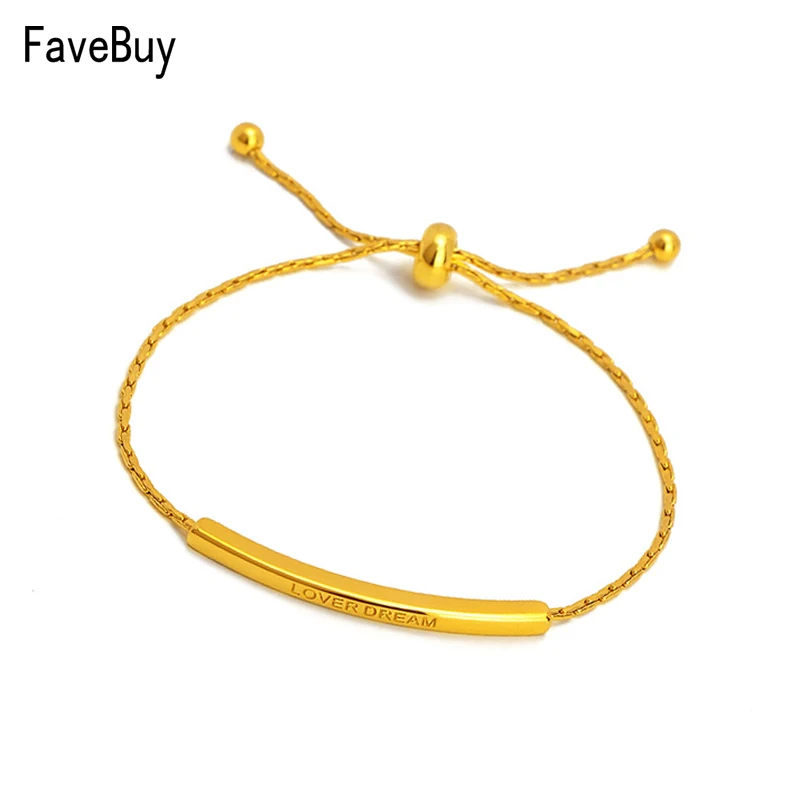 Stainless Steel Slider Chain Charm Bracelet Bangle Adjustable Gold Jewelry With Bead For Women Girl Gift Lover Dream Engraved
Stainless Steel Slider Chain Charm Bracelet Bangle Adjustable Gold Jewelry With Bead For Women Girl Gift Lover Dream Engraved