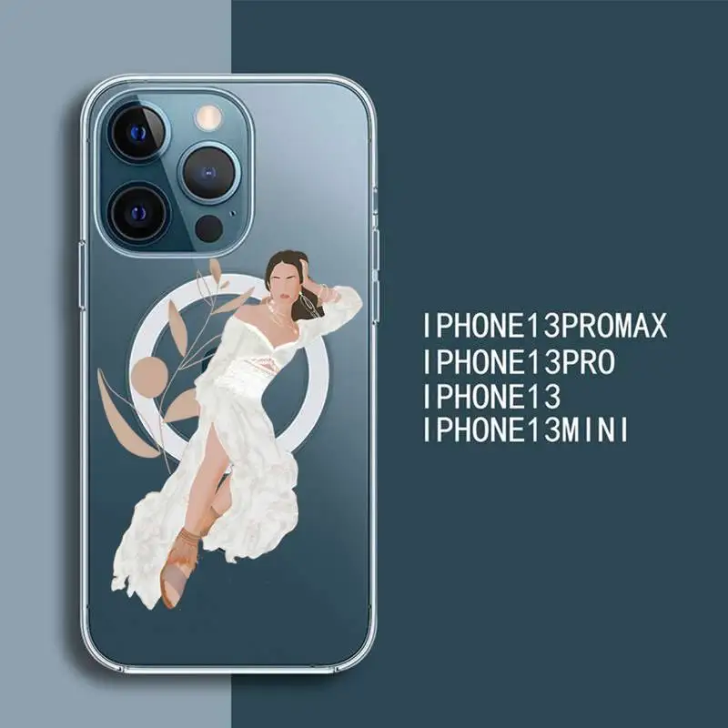 Bohemian Fashion Illustration woman floral Phone Case For iPhone 13 12 Mini Pro Max transparent Super Magnetic MagSafe Cover
Bohemian Fashion Illustration woman floral Phone Case For iPhone 13 12 Mini Pro Max transparent Super Magnetic MagSafe Cover