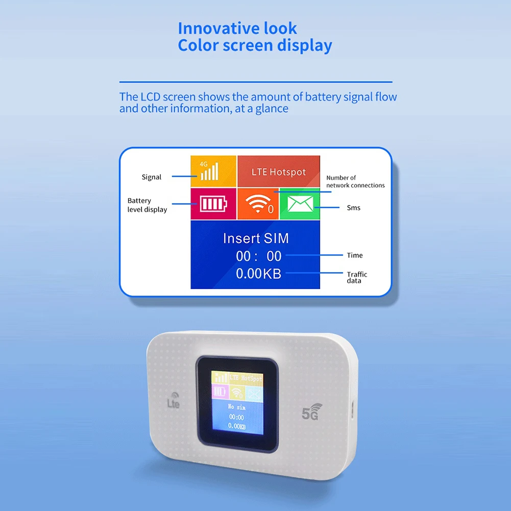 4G Lte Router Wireless Wifi Portable Modem Mini Outdoor Hotspot Pocket Mifi 150mbps Sim Card Slot Repeater Built-in 3000mah
4G Lte Router Wireless Wifi Portable Modem Mini Outdoor Hotspot Pocket Mifi 150mbps Sim Card Slot Repeater Built-in 3000mah