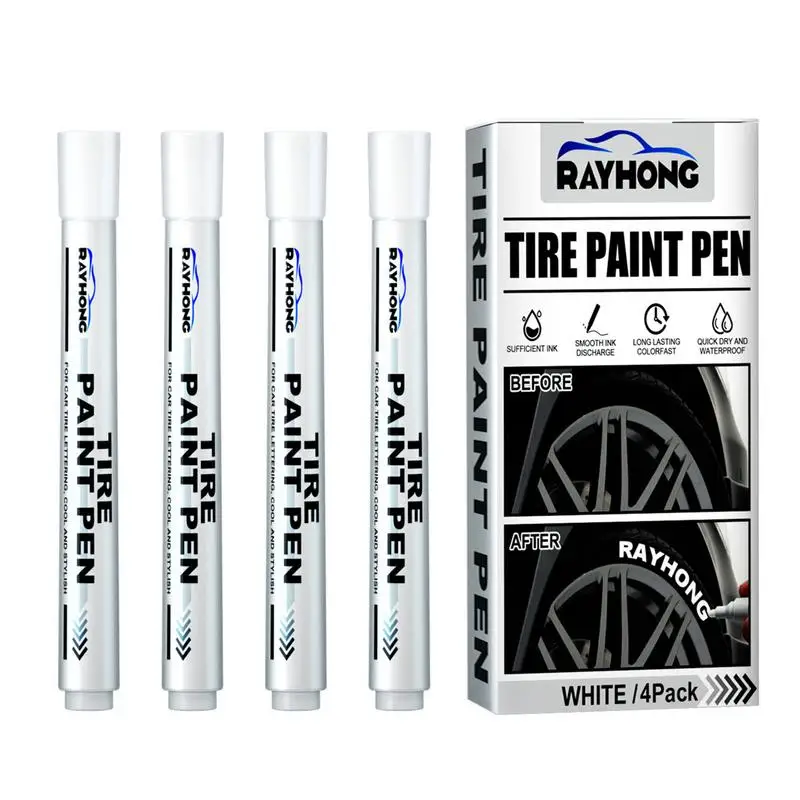 Car Tire Marker Pen Anti Fade Waterproof Quick Drying 4PCS Paint Pen Tire Pen Smooth Car Accessories For Stone Wood Glass Paper
Car Tire Marker Pen Anti Fade Waterproof Quick Drying 4PCS Paint Pen Tire Pen Smooth Car Accessories For Stone Wood Glass Paper