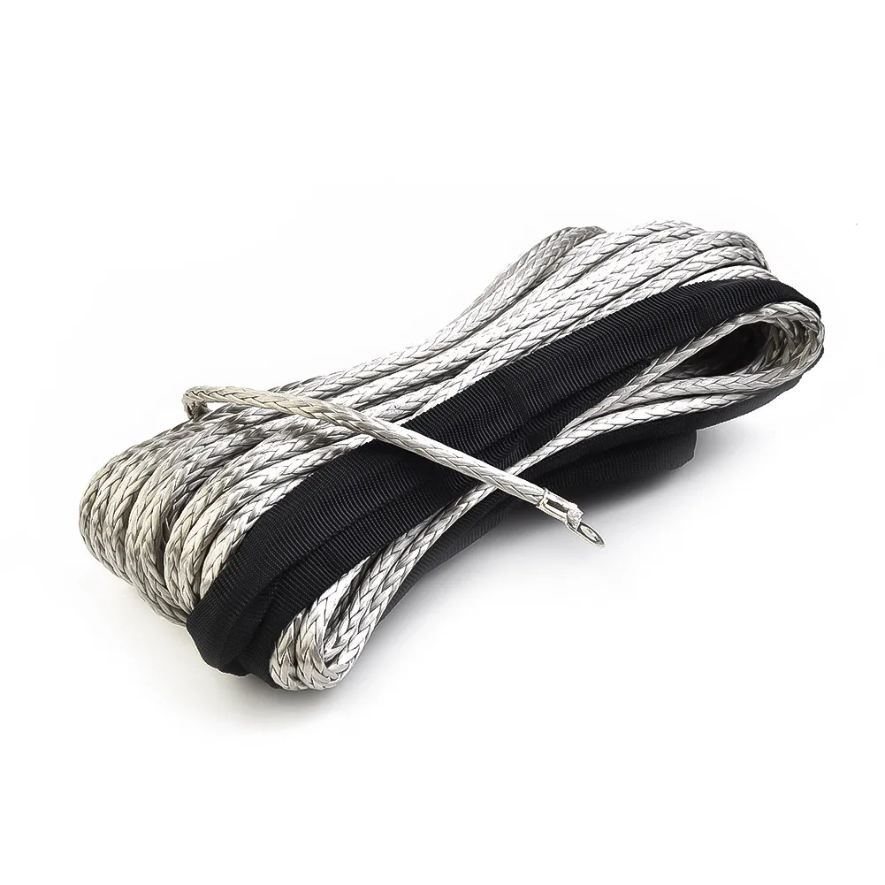Tow Winch Rope UTV ATV Cable With Sheath Gray Equipment Light weight Synthetic High Strength Motorcycles Durable
Tow Winch Rope UTV ATV Cable With Sheath Gray Equipment Light weight Synthetic High Strength Motorcycles Durable