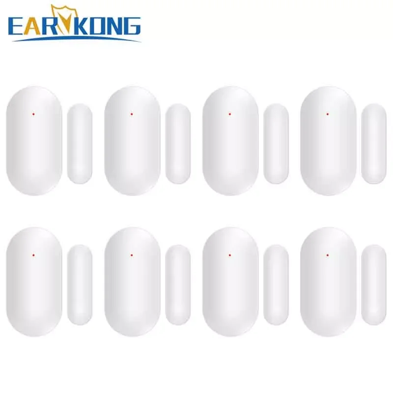 Earykong Wireless Door gap detector, 433MHz, inside antenna, 8 pieces include, for security home alarm system, door magnet alarm
Earykong Wireless Door gap detector, 433MHz, inside antenna, 8 pieces include, for security home alarm system, door magnet alarm