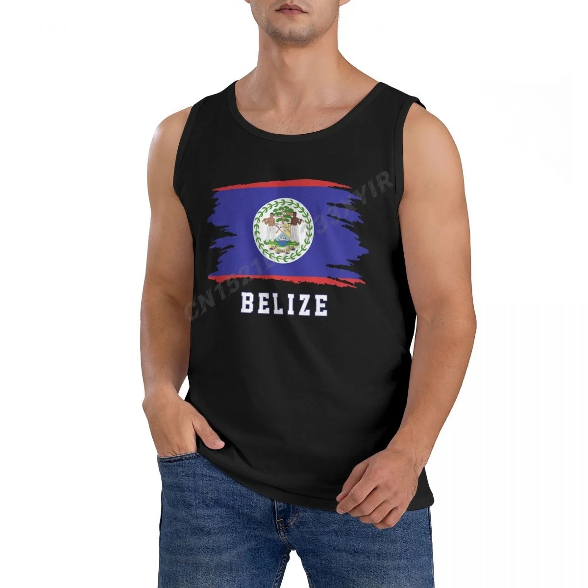 Мужская майка с белизским флагом, крутая рубашка с круглым вырезом без рукавов из 100% хлопка
Мужская майка с белизским флагом, крутая рубашка с круглым вырезом без рукавов из 100% хлопка