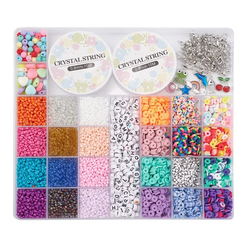 Rice Bead Soft Pottery Acrylic Loose Bead Combination Hand-Beaded DIY Necklace Bracelet
Rice Bead Soft Pottery Acrylic Loose Bead Combination Hand-Beaded DIY Necklace Bracelet