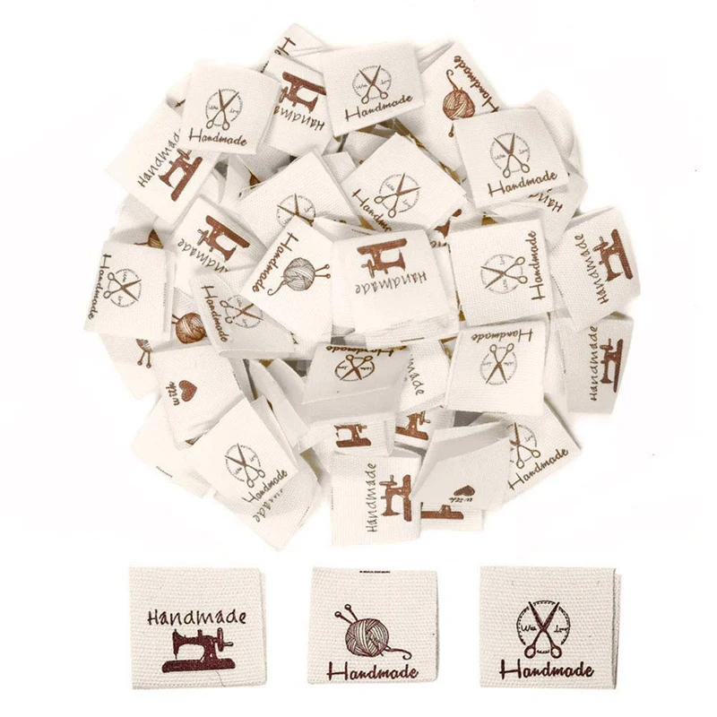 150Pcs Handmade Sew-On Woven Cloth Labels Sewing Crafting Fabric Tags For Clothes Dolls Hats Shoes Sewing Crafts DIY
150Pcs Handmade Sew-On Woven Cloth Labels Sewing Crafting Fabric Tags For Clothes Dolls Hats Shoes Sewing Crafts DIY