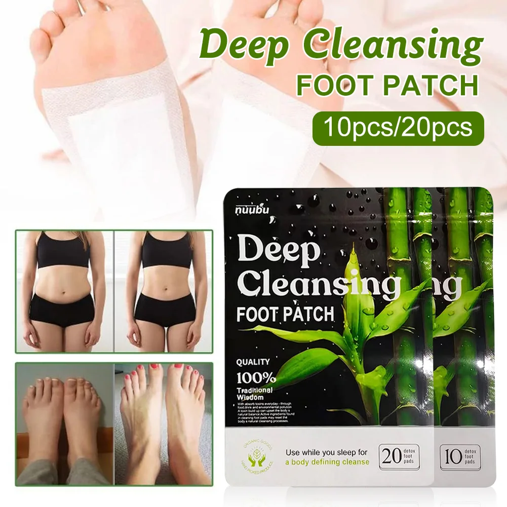 10/20pcs Detox Foot Patches Natural Deep Cleansing Foot Pads Stress Relief Improve Sleep Body Detox Feet Stickers Foot Care
10/20pcs Detox Foot Patches Natural Deep Cleansing Foot Pads Stress Relief Improve Sleep Body Detox Feet Stickers Foot Care