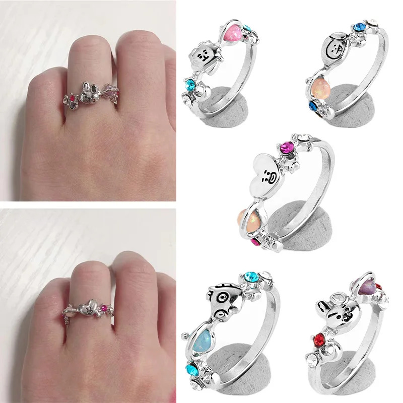 Fashion Bt21 Kpop Ring Rj Koya Chimmy Cooky Shooky Mang Kawaii Cartoon Anime Women Girls Jewelry Accessories Couple Gifts Toys
Fashion Bt21 Kpop Ring Rj Koya Chimmy Cooky Shooky Mang Kawaii Cartoon Anime Women Girls Jewelry Accessories Couple Gifts Toys