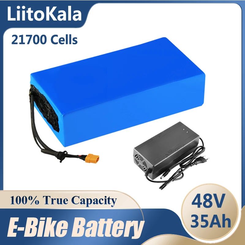LiitoKala 48V 35ah 21700 5000mAh 13S7P ebike battery 30A BMS 48v battery Lithium Battery Pack For Electric bike Electric Scooter
LiitoKala 48V 35ah 21700 5000mAh 13S7P ebike battery 30A BMS 48v battery Lithium Battery Pack For Electric bike Electric Scooter