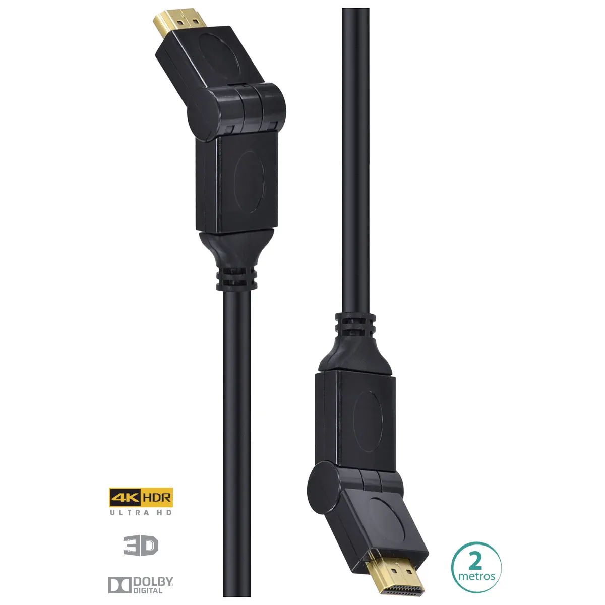 CABO HDMI 2.0 4K ULTRA HD 3D CONEXÃO ETHERNET CONECTORES 180 ° 2 METROS - H20B180-2
CABO HDMI 2.0 4K ULTRA HD 3D CONEXÃO ETHERNET CONECTORES 180 ° 2 METROS - H20B180-2