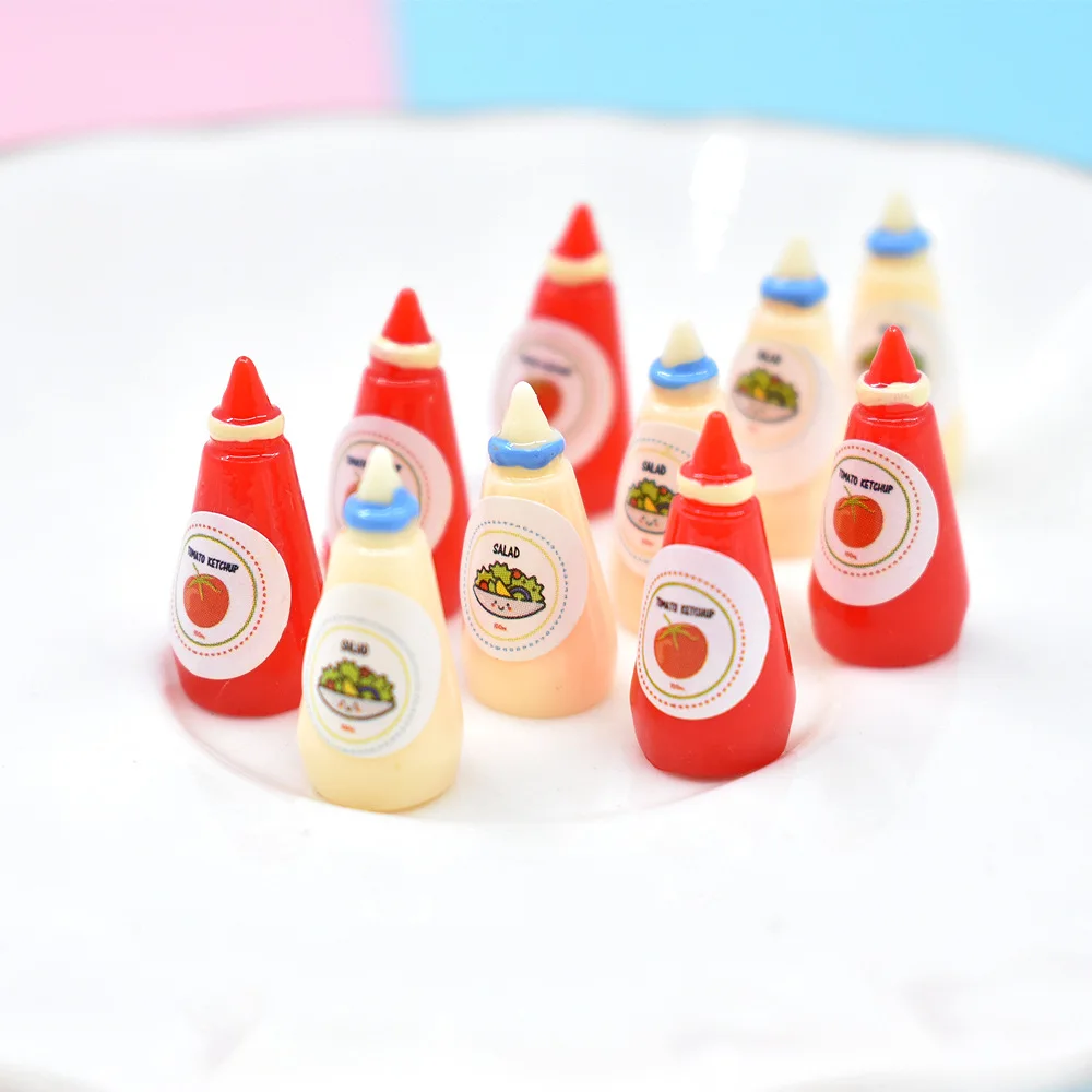 10 Pcs Mini Simulation Salad Dressing Ketchup Small Jam Doll House DIY Decor Micro Landscape Ornament Decorations
10 Pcs Mini Simulation Salad Dressing Ketchup Small Jam Doll House DIY Decor Micro Landscape Ornament Decorations