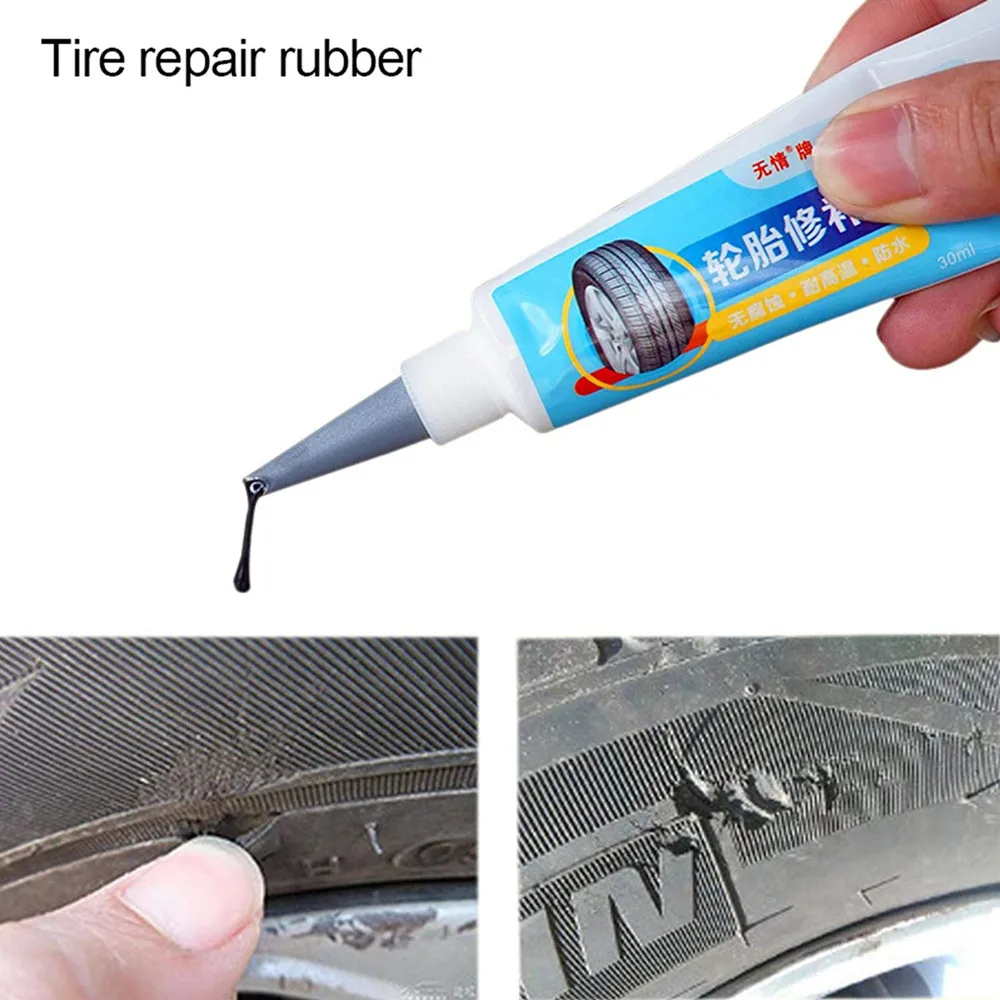 30ml Car Tire Repair Glue Black Soft Rubber Universal Motorcycle Auto Wheel Tyre Puncture Seal Strong Repair Glue with Tool Kit
30ml Car Tire Repair Glue Black Soft Rubber Universal Motorcycle Auto Wheel Tyre Puncture Seal Strong Repair Glue with Tool Kit