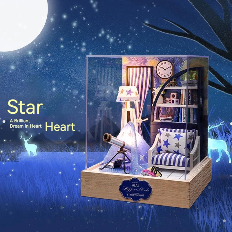 New Diy Mini Starry Sky Room Micro Landscape Handmade Assembly Handicraft Miniature Assembling Building Model Toy Christmas Gift
New Diy Mini Starry Sky Room Micro Landscape Handmade Assembly Handicraft Miniature Assembling Building Model Toy Christmas Gift