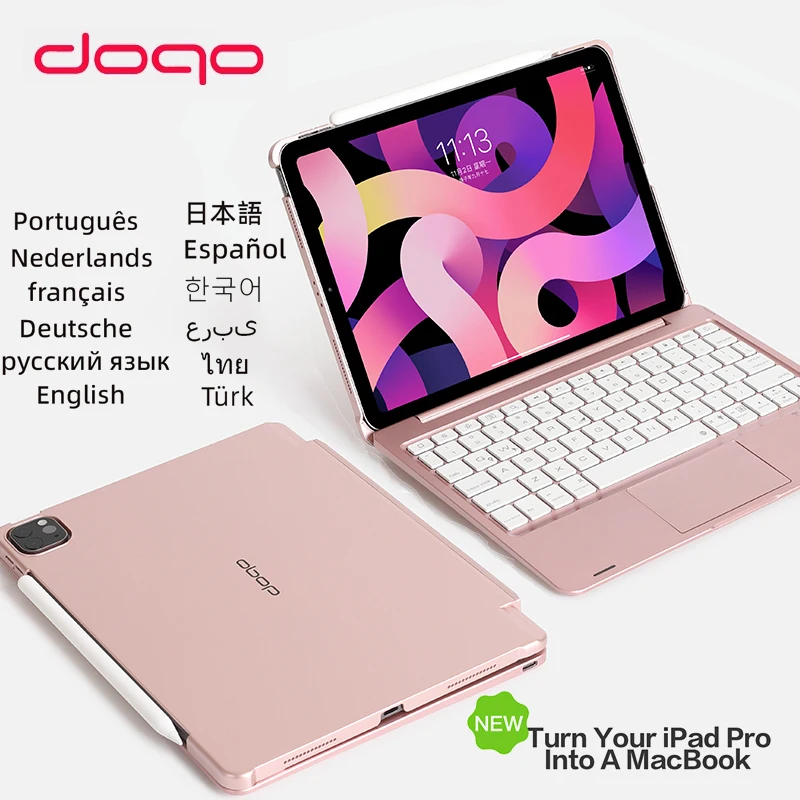 DOQO Magic Multi-Function Split Trackpad Keyboard Case For iPad 9 10.2 Pro 12.9 11 2021 2020 2018 10.9 10.5 Bluetooth-Compatible
DOQO Magic Multi-Function Split Trackpad Keyboard Case For iPad 9 10.2 Pro 12.9 11 2021 2020 2018 10.9 10.5 Bluetooth-Compatible