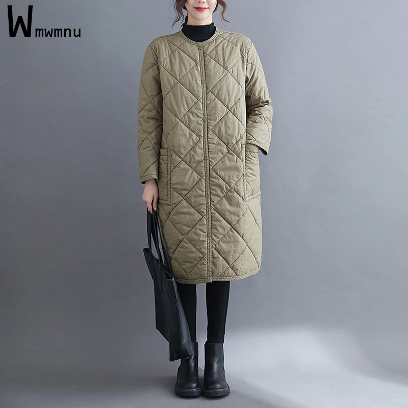 Winter Long Cotton Padded Parkas Black Plaid Oversized 95KG Single Breasted Overcoats Elegant Women Snow Wear Warm Big Jacket
Winter Long Cotton Padded Parkas Black Plaid Oversized 95KG Single Breasted Overcoats Elegant Women Snow Wear Warm Big Jacket