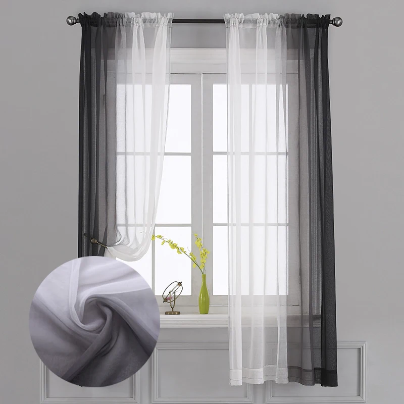 Gradient Color Tulle Curtain For Room Bedroom Decorative Kitchen Curtain Accessories Shower Curtain Quality Interior For Home
Gradient Color Tulle Curtain For Room Bedroom Decorative Kitchen Curtain Accessories Shower Curtain Quality Interior For Home