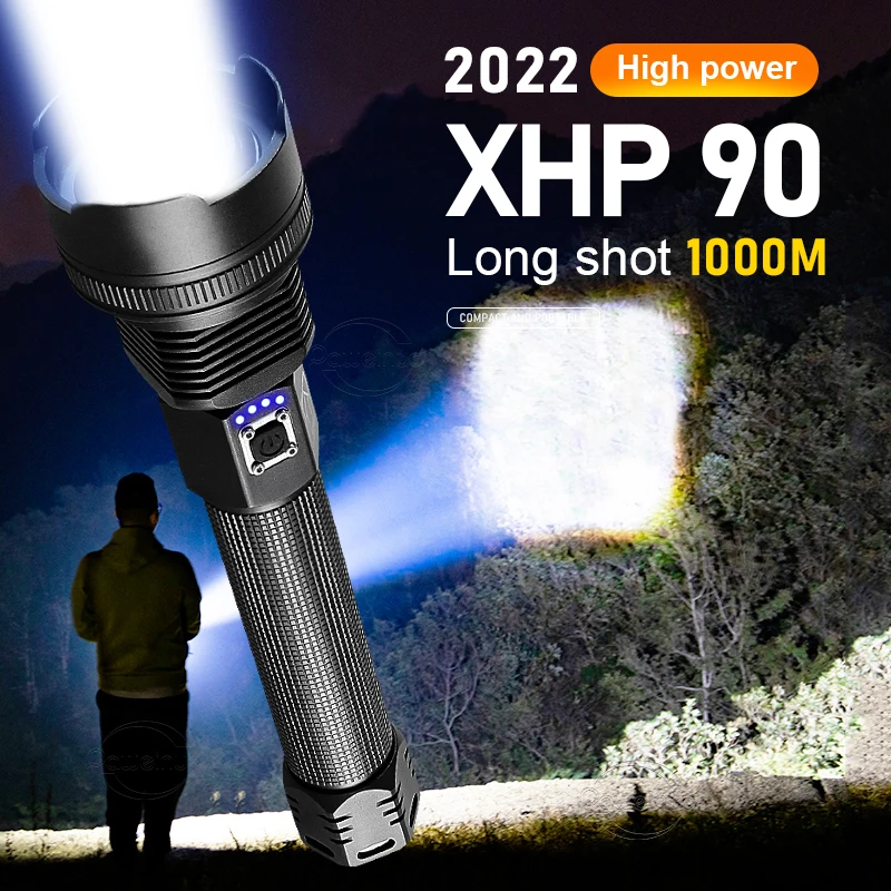 600000LM Glare XHP90 High Power Led Flashlight Rechargeable Powerful Tactical Flsahlight 18650 XHP70 Torch Light Camping Lantern
600000LM Glare XHP90 High Power Led Flashlight Rechargeable Powerful Tactical Flsahlight 18650 XHP70 Torch Light Camping Lantern