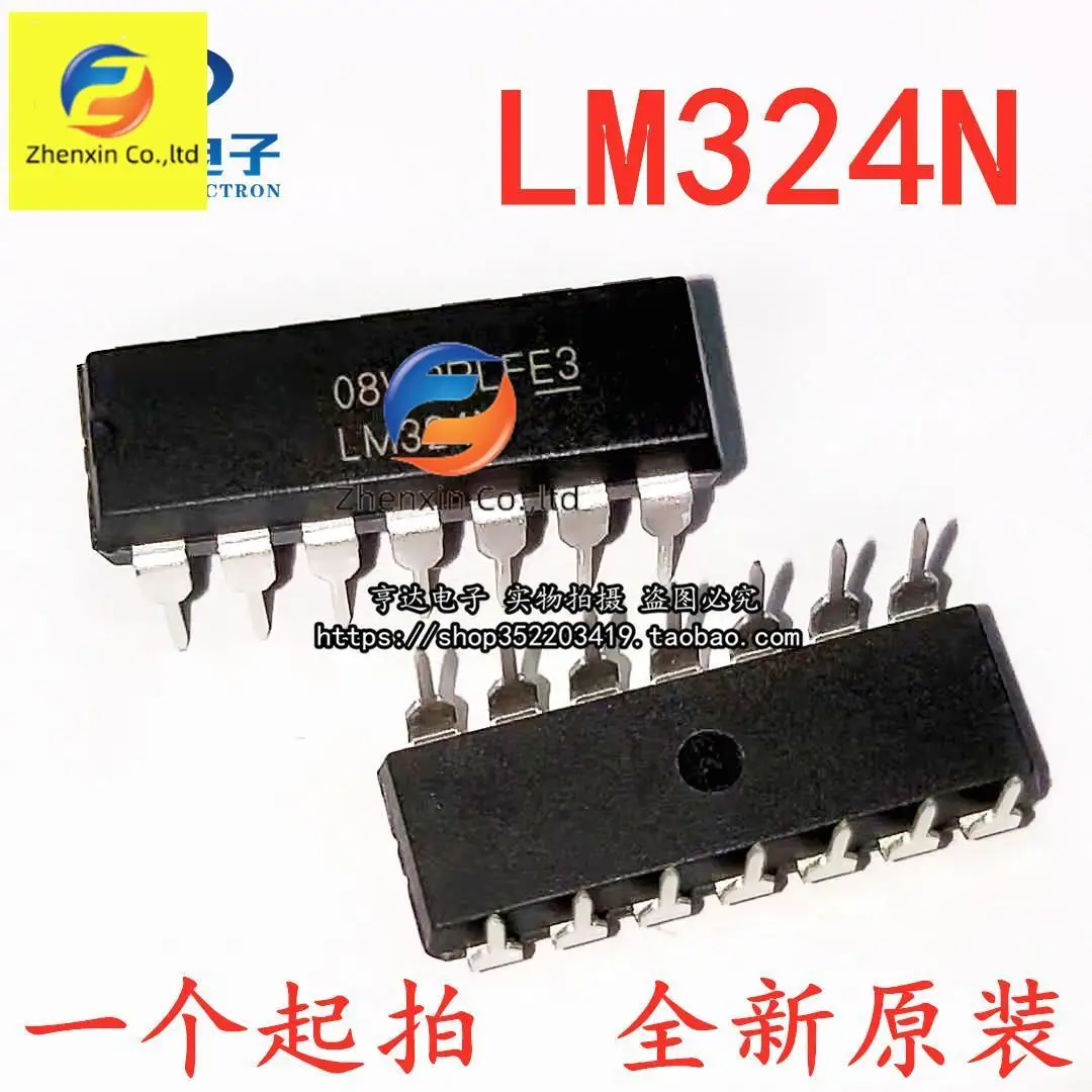 

10pcs origianl new Imported LM324N LM324 four way operational amplifier four way DIP-14
