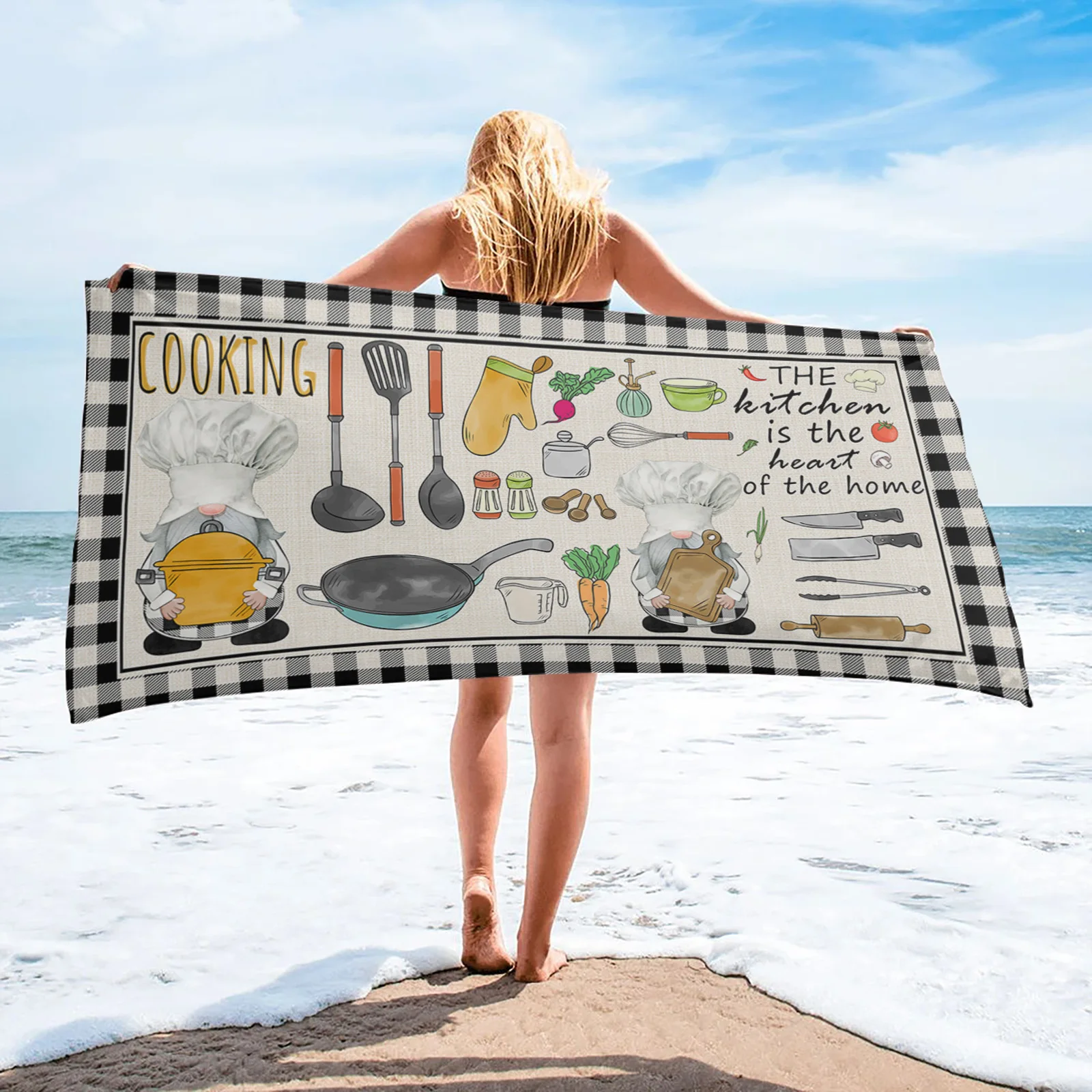 

Кухонная посуда Gnome пляжное полотенце роскошное быстросохнущее банное полотенце из микрофибры s Коврик для йоги Спортивное плавательное по...