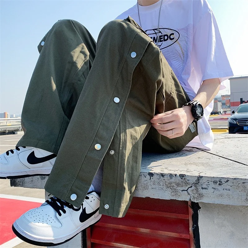 Pants Men's Trousers 2022 Summer Trend Straight Retro Overalls Pants Men's Multi-pocket Breasted Pants Casual Pants Men
Pants Men's Trousers 2022 Summer Trend Straight Retro Overalls Pants Men's Multi-pocket Breasted Pants Casual Pants Men