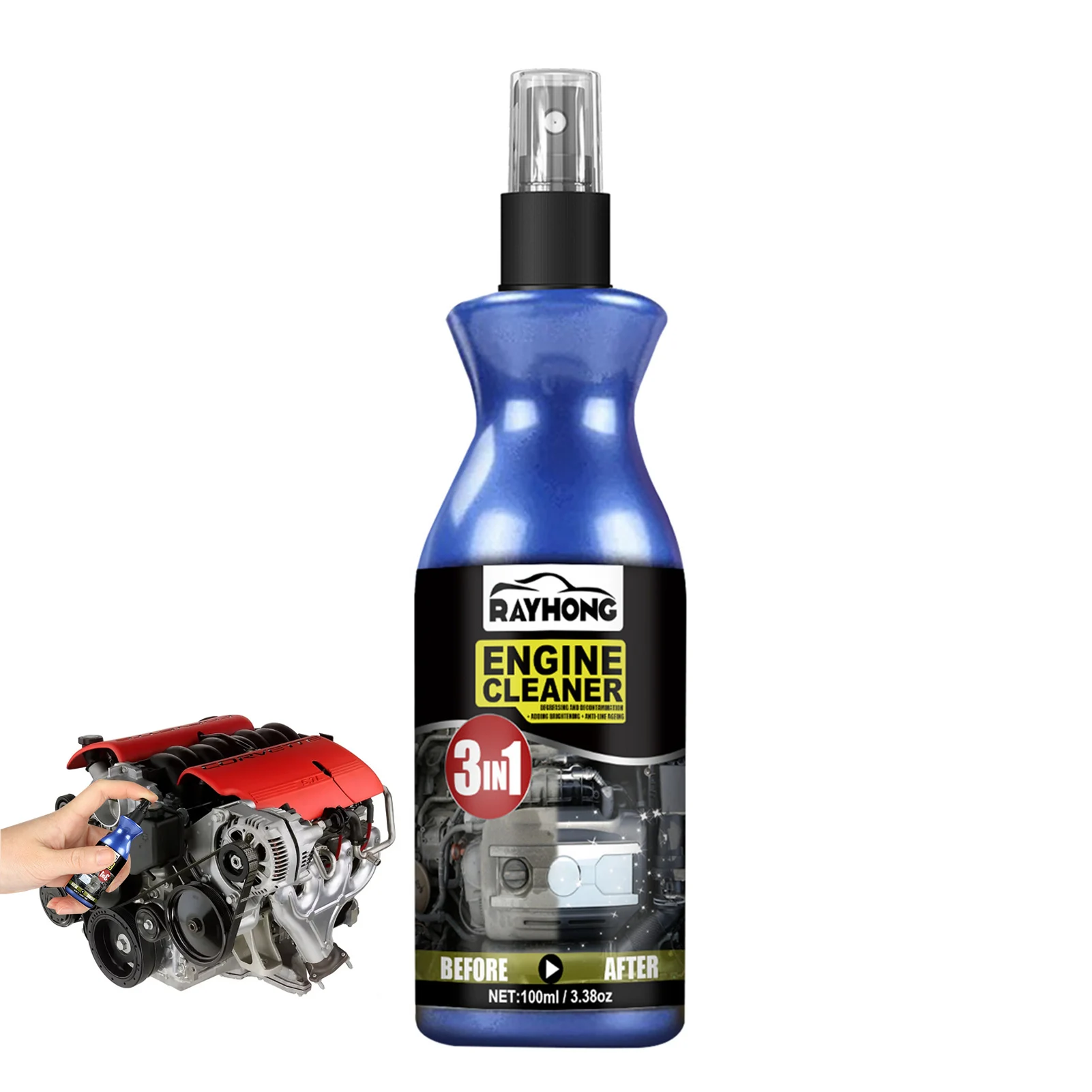 Engine Cleaner Degreaser Breaks Down Grease And Grime On Engines Wheels And Tires Heavy Duty And Multi-Purpose 100ml
Engine Cleaner Degreaser Breaks Down Grease And Grime On Engines Wheels And Tires Heavy Duty And Multi-Purpose 100ml